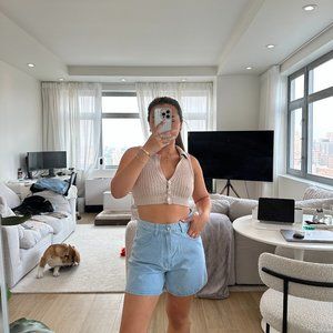 THE SWALLA SHORTS LIGHT BLUE US 6